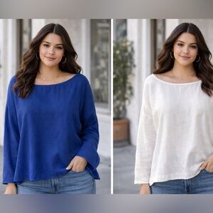 Soft Surroundings bundleTops size XL 100% Cotton Oversized Fit Very Lagenlook